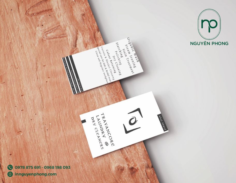 Logo in ấn trên card visit